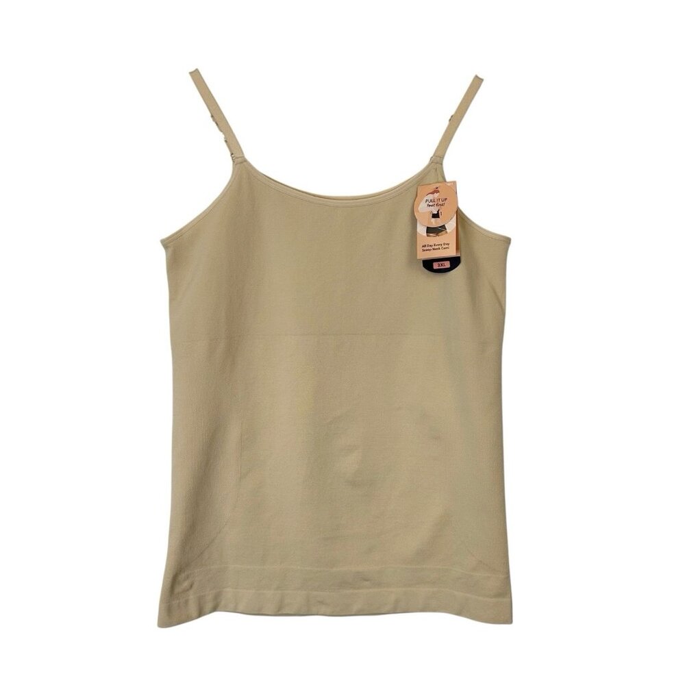 NEW Shapermint All Day Every Day Scoop Neck Cami Women’s Size 3XL Beige Tank Top